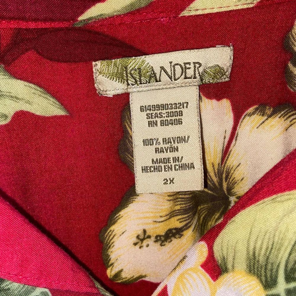 Islander - Floral Pattern Button Down Shirt - image 5